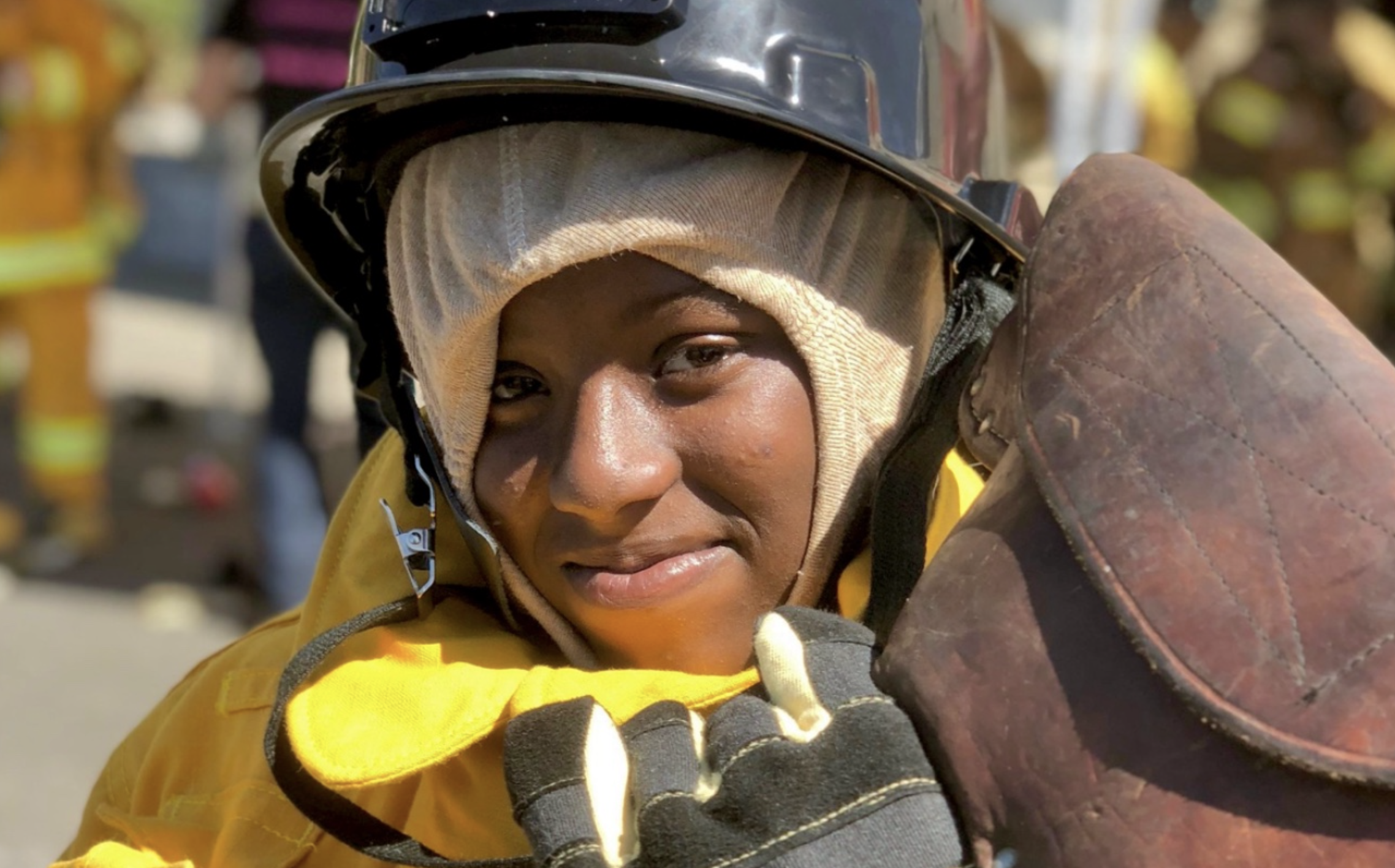 Teen Girls Dive into Firefighting at Exciting Weekend Event.